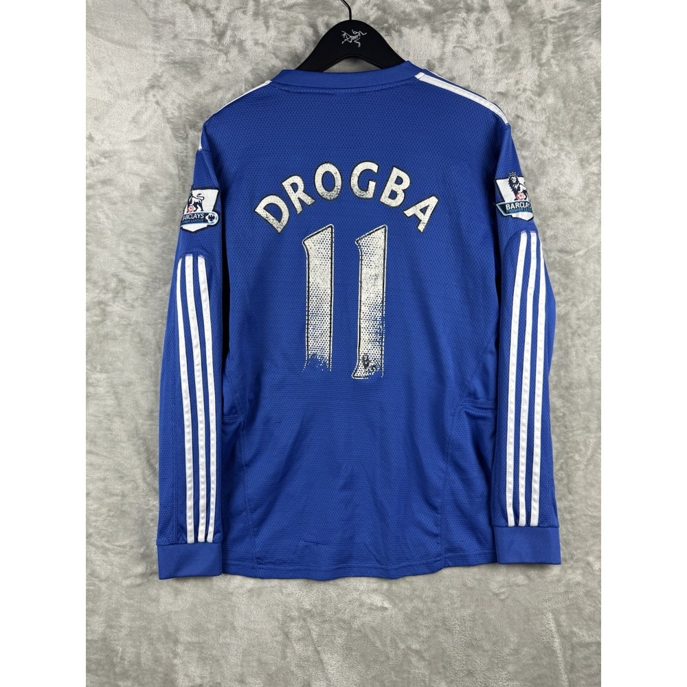 Vintage Adidas Chelsea FC Drogba Jersey Mens S/M Futbol Euro League Soccer